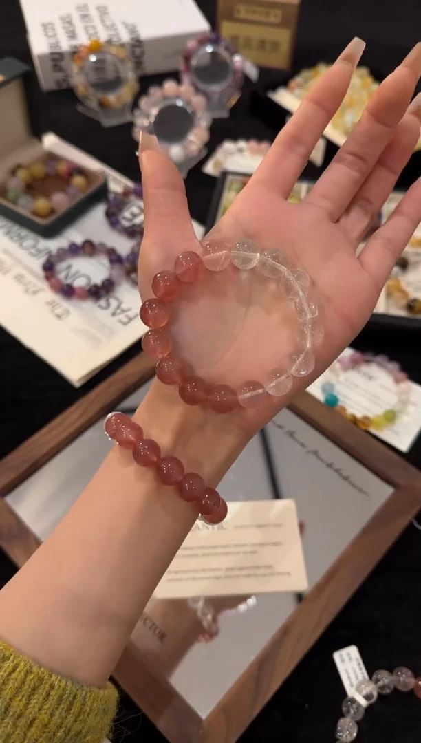 未镶嵌手链水晶莓果碎冰冰x3086