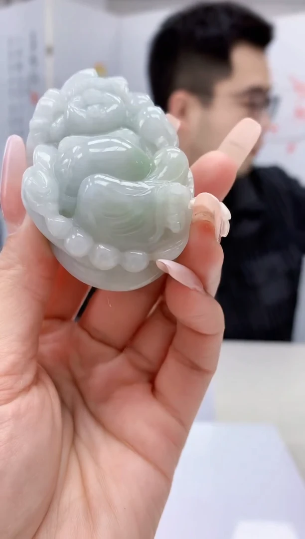 【闪购商品】定制翡翠未镶嵌5153lr-毛货挂件171