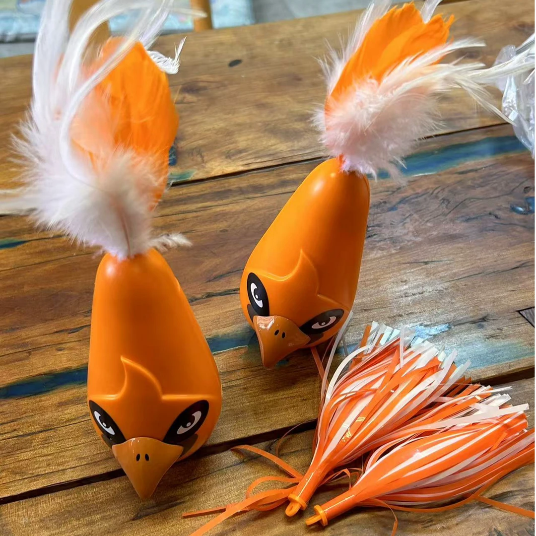 猫玩具电动不倒翁震动羽毛玩具