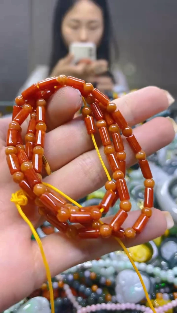 翡翠未镶嵌颈饰4MM/K/翡翠A货一图一物