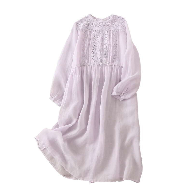 连衣裙合集  纯苎麻小仙女