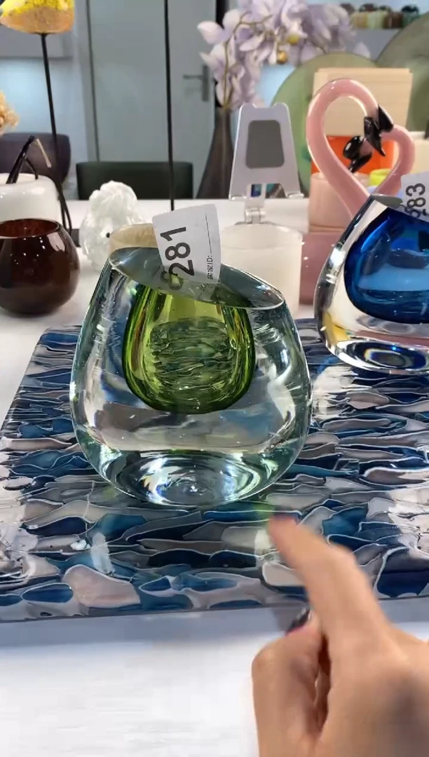 【闪购商品】琉璃慕忆家花瓶微瑕281