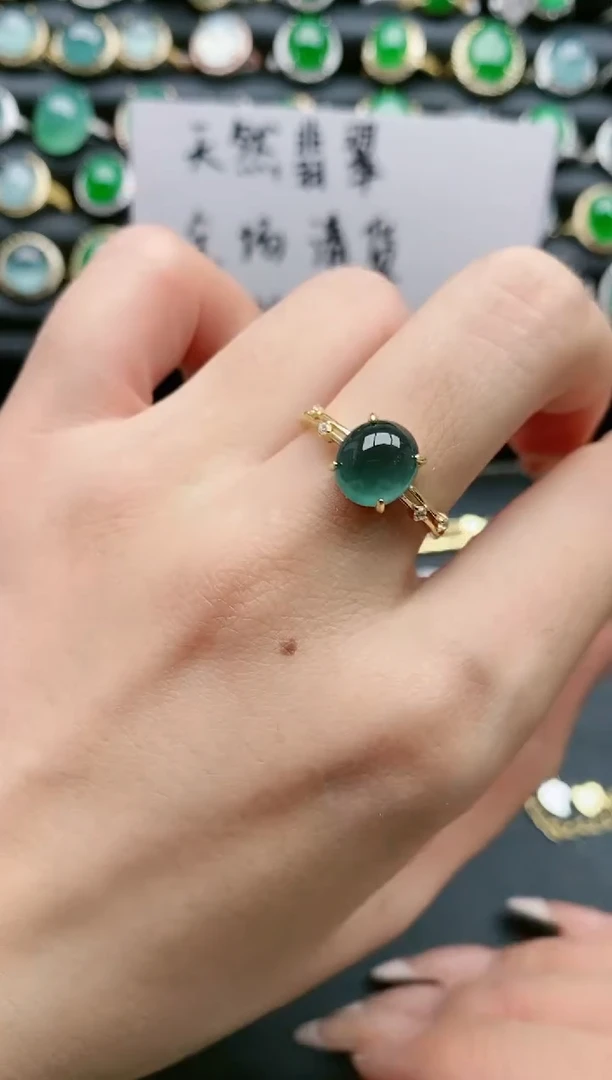 【闪购商品】翡翠戒指银S925镶嵌11111111