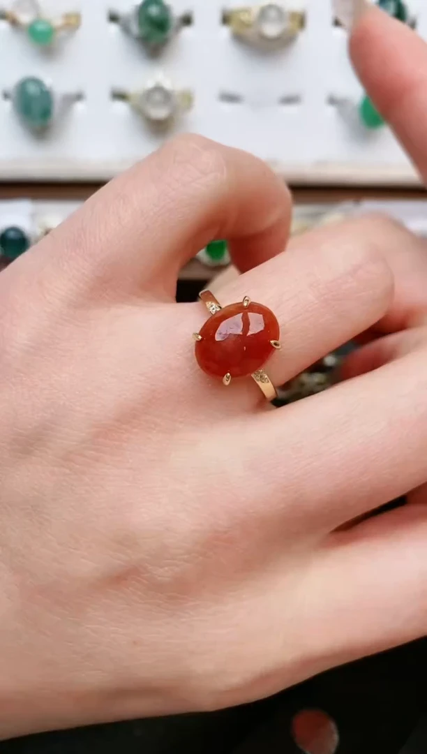 【闪购商品】翡翠戒指银S925镶嵌....