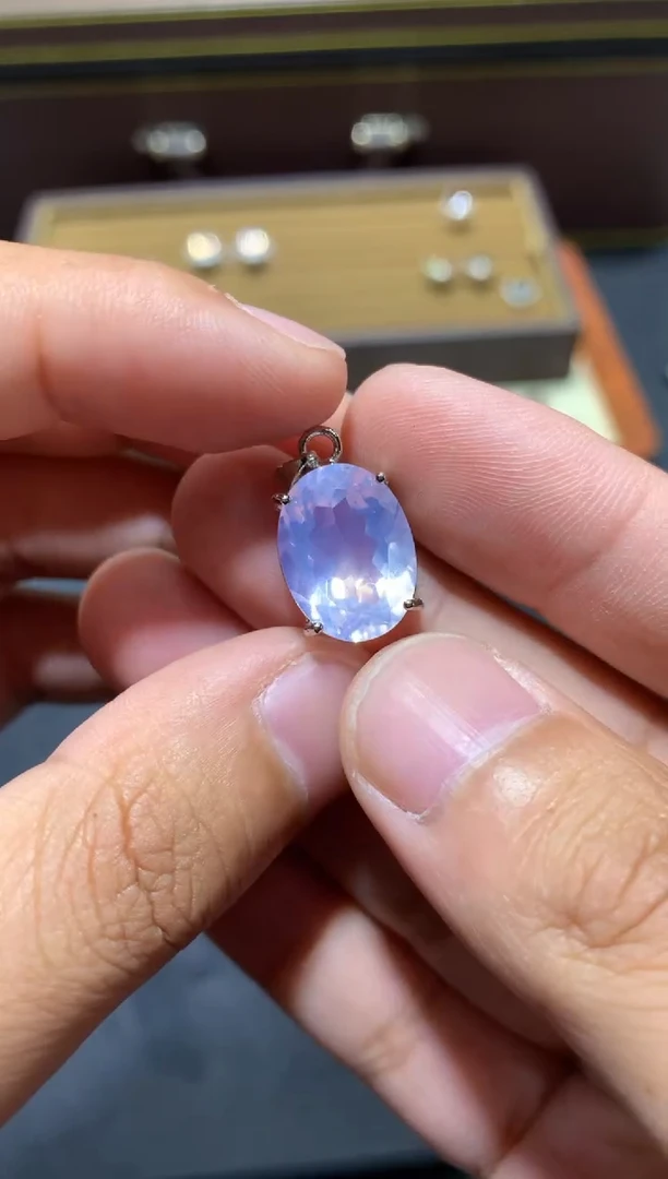 颈饰未镶嵌水晶Y83紫玉晶
