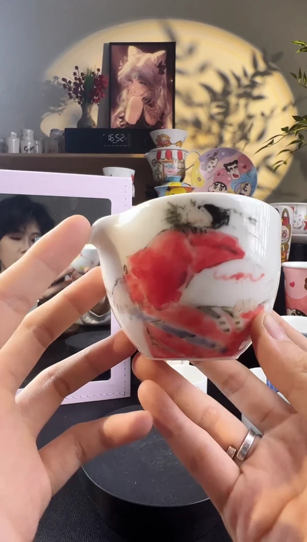 【闪购商品】摆件手工手绘陶瓷小杯杯