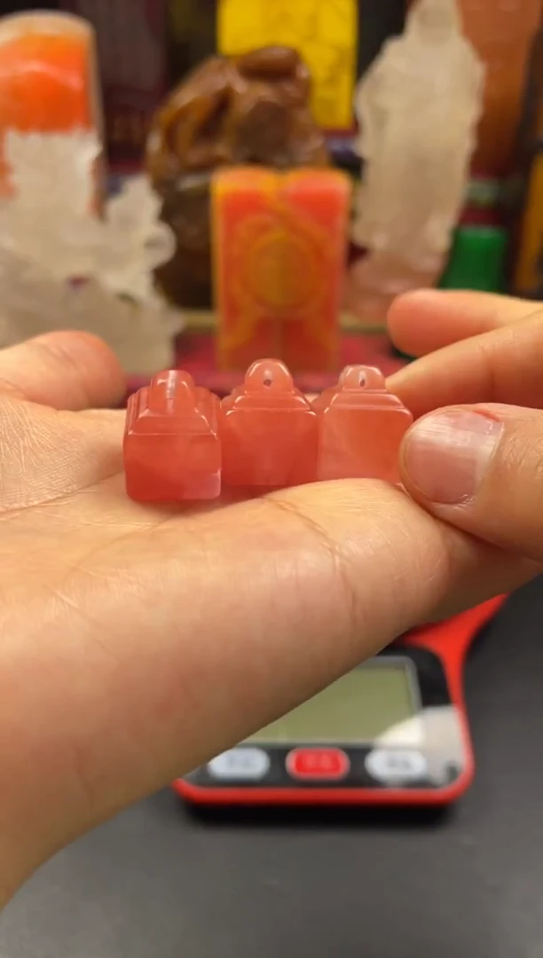 寿山石印石1米福利桃花冻（随机发一方）