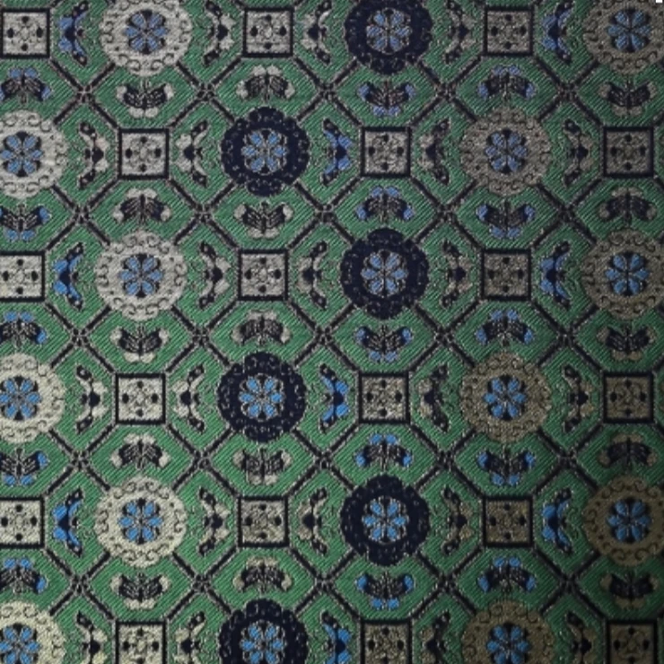 【陆美英宋锦】棋盘蝴蝶四达晕桑蚕丝  4重玮