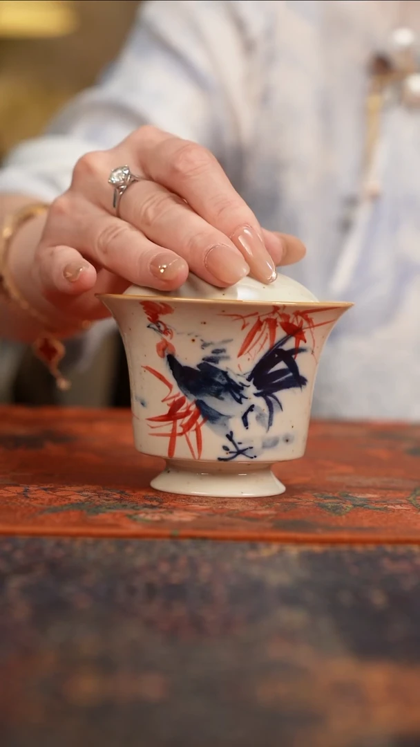 景德镇陶瓷杯碗柴烧多人