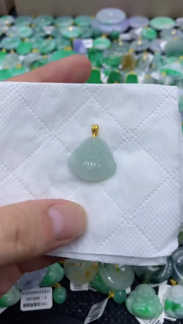 颈饰未镶嵌翡翠天然缅甸翡翠A货