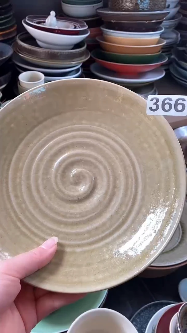 【闪购商品】碗366手工螺纹盘