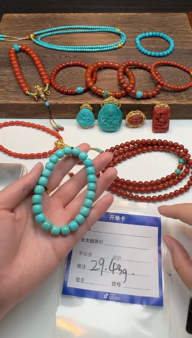 未镶嵌绿松石手串手串晴*~手串手串