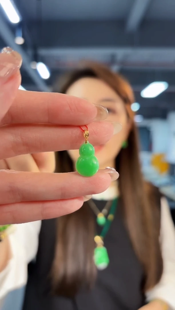 【闪购商品】翡翠颈饰18K金镶嵌缅料A货/支持复检/一件