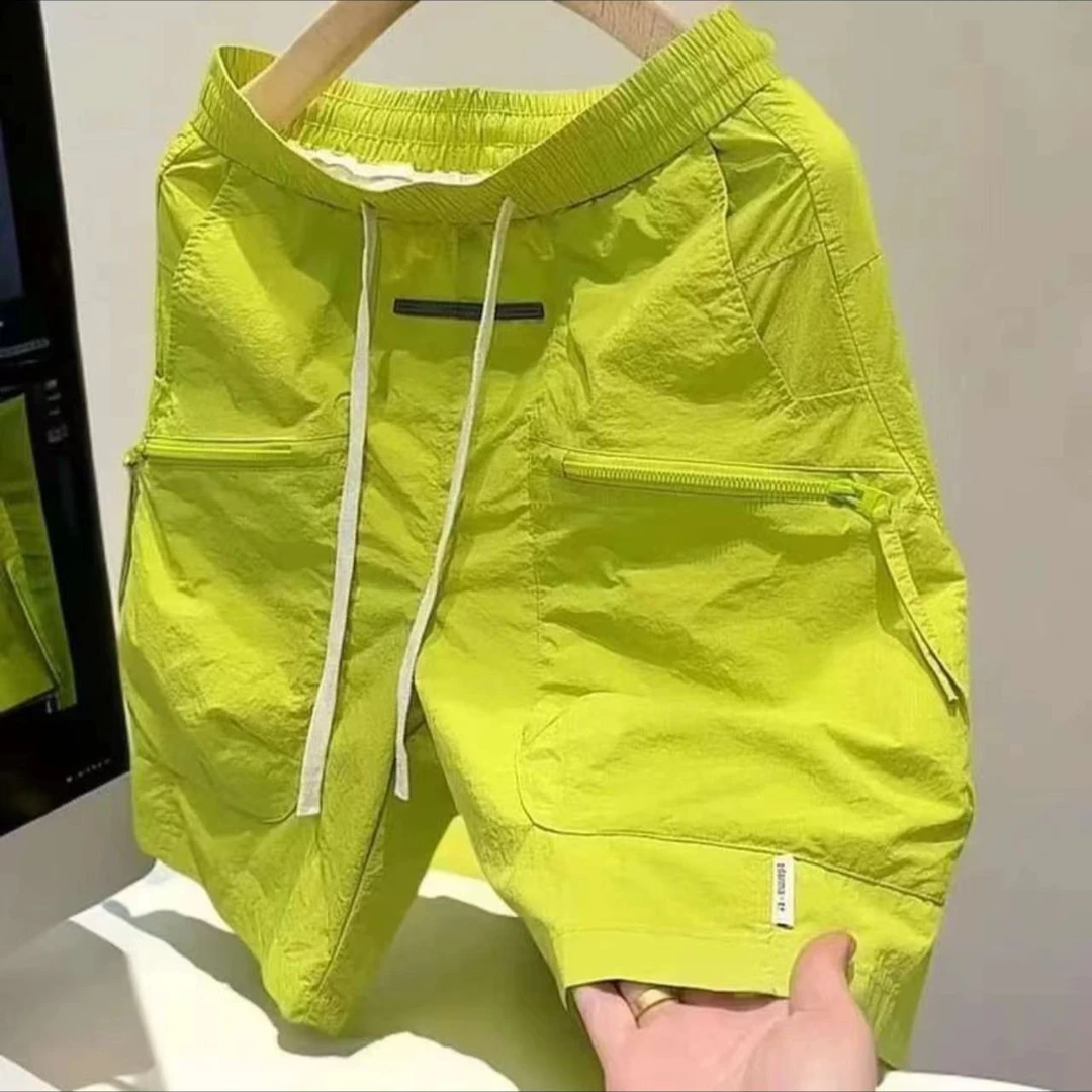 美式休闲风~轻薄透气重工中大童潮流时尚冰丝速干工装短裤00214