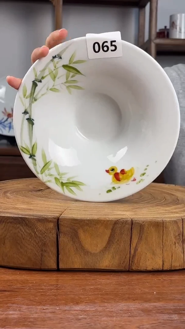 瓷片景德镇高温釉中彩-飞碟盘065福利