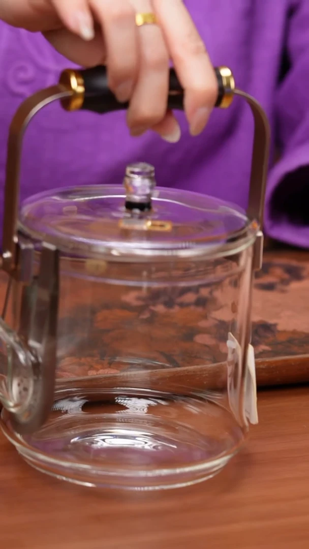 【闪购商品】禾器/透明君若壶/滤片款/紫光檀把