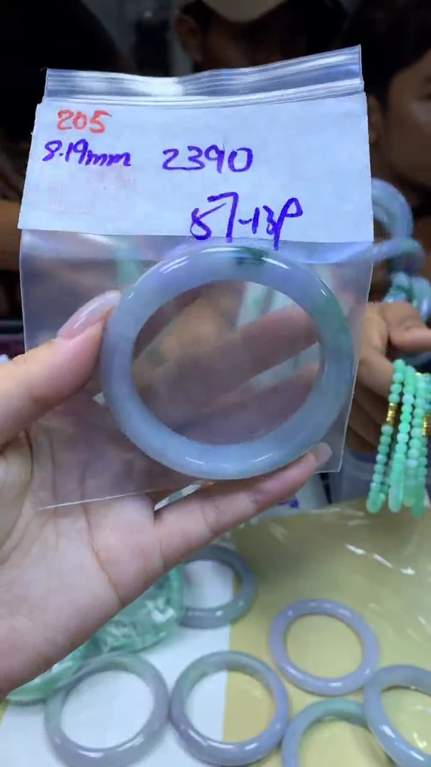 定制翡翠未镶嵌205手镯57+2390元+拍一发一