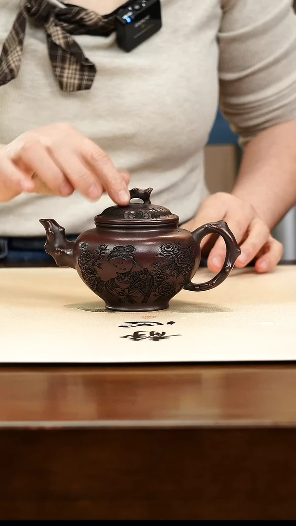 茶壶紫砂宜兴紫砂壶孤品