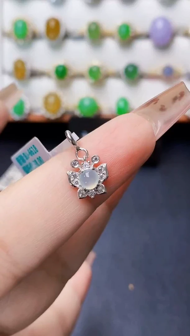 银S925镶嵌戒指翡翠1260