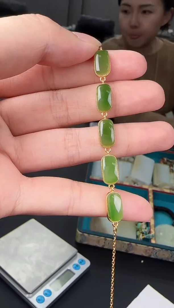 未镶嵌手链和田玉JJD1227030多样性发一