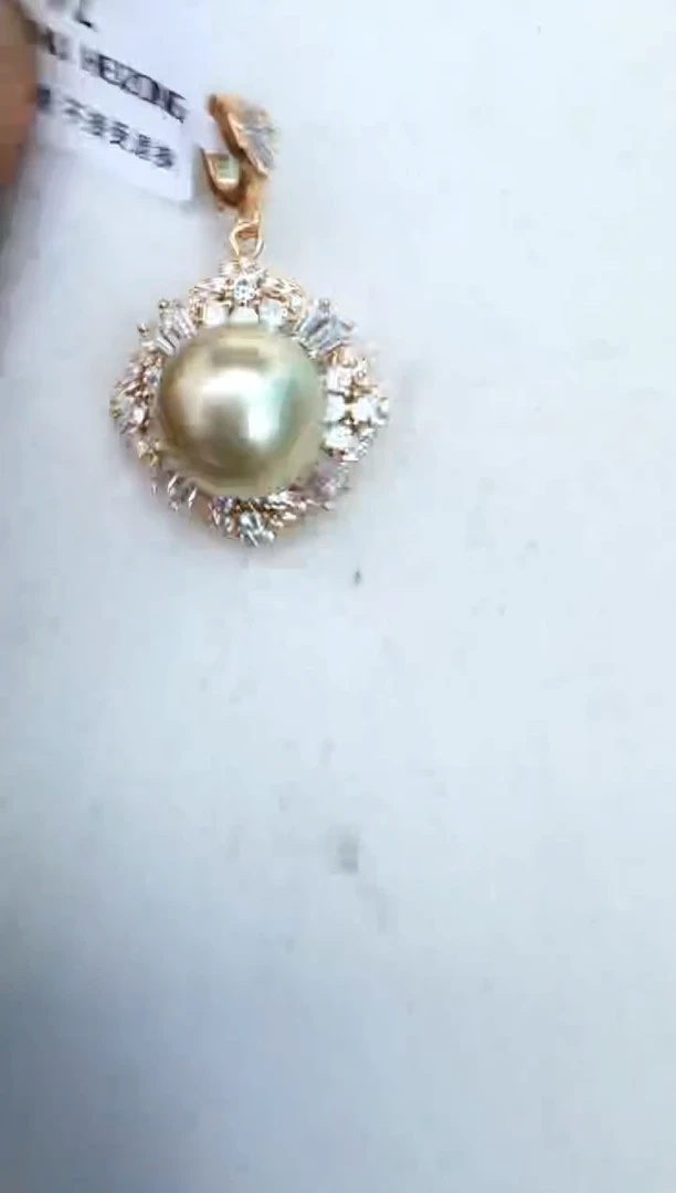 【闪购商品】海水珍珠颈饰银S925镶嵌吊坠