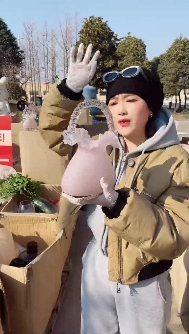 【闪购商品】玻璃C-海燕微瑕花瓶--5OQXO