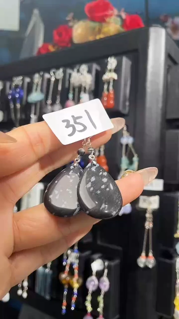 银S925镶嵌耳饰紫晶喜欢拍
