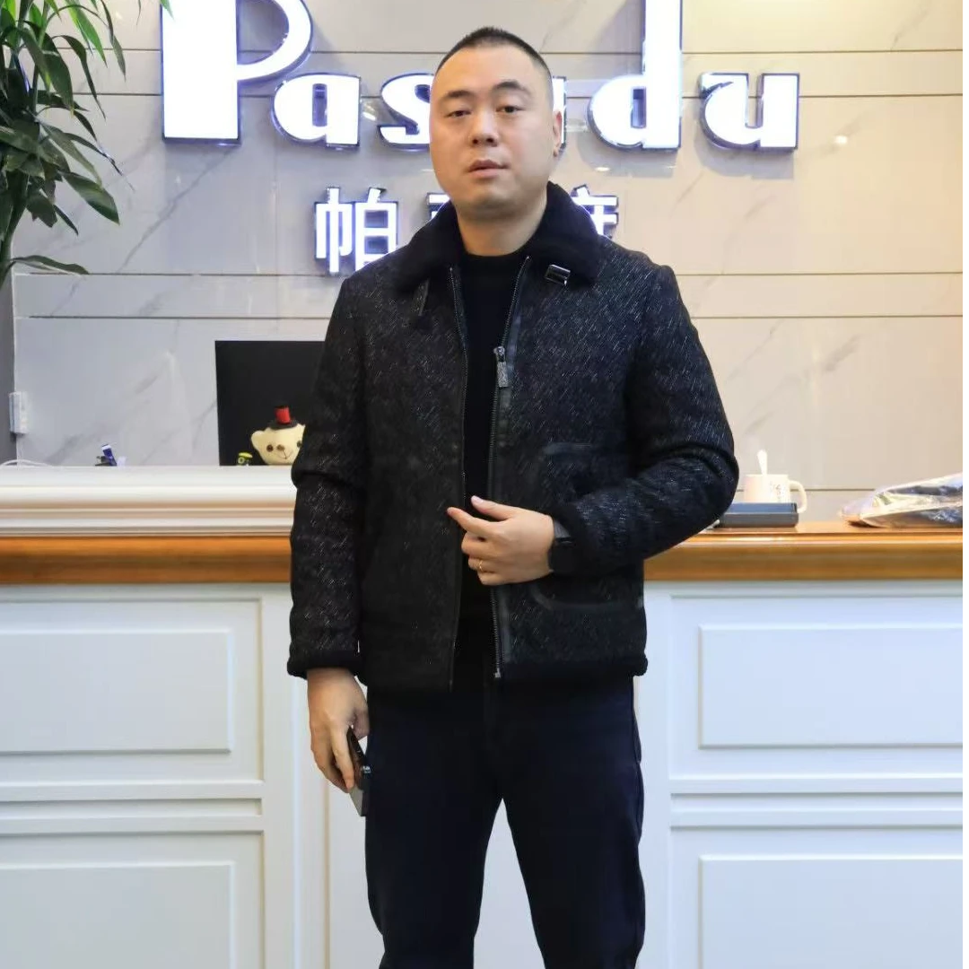 帕萨度男士商务休闲简约短款翻领羽绒服6647016