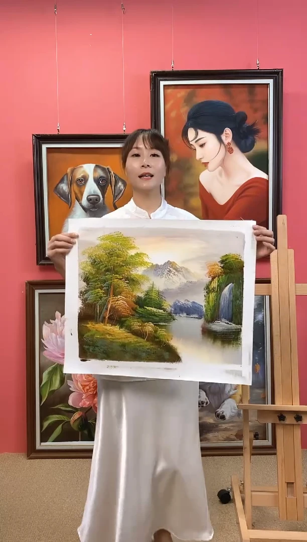 油画李*南尺寸40.50画芯（不含框）