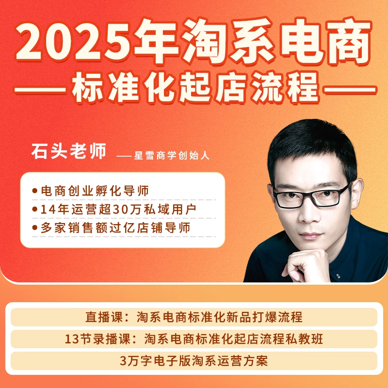 石头2025年电商标准化起店流程