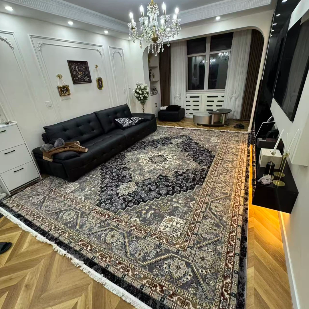 2025新款立体高密度地毯复古大面积沙发轻奢客厅地毯卧室地毯家用