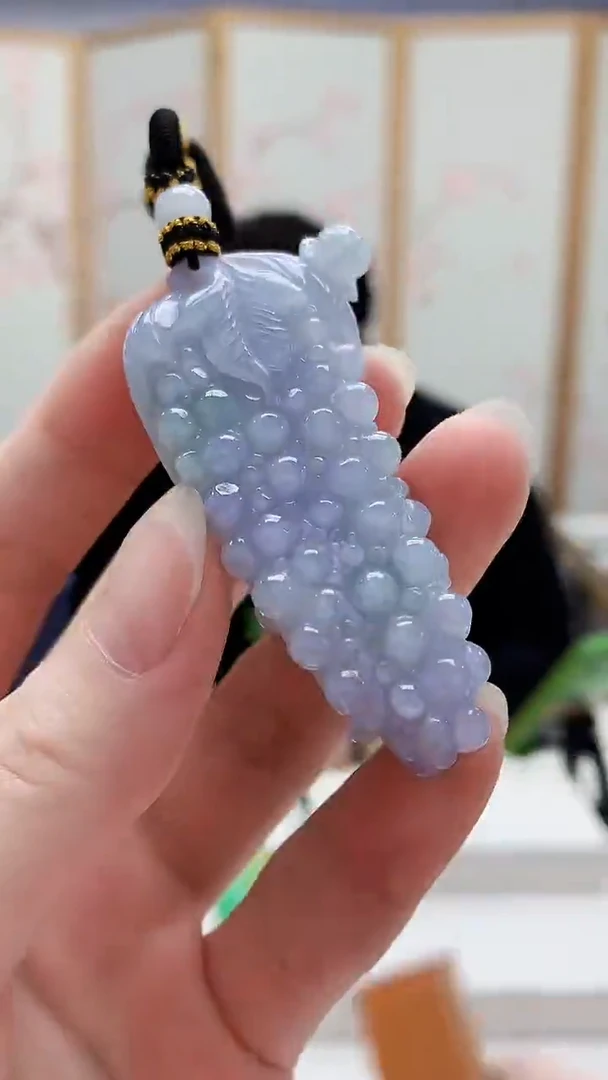 未镶嵌定制翡翠5060ry-毛货挂件46