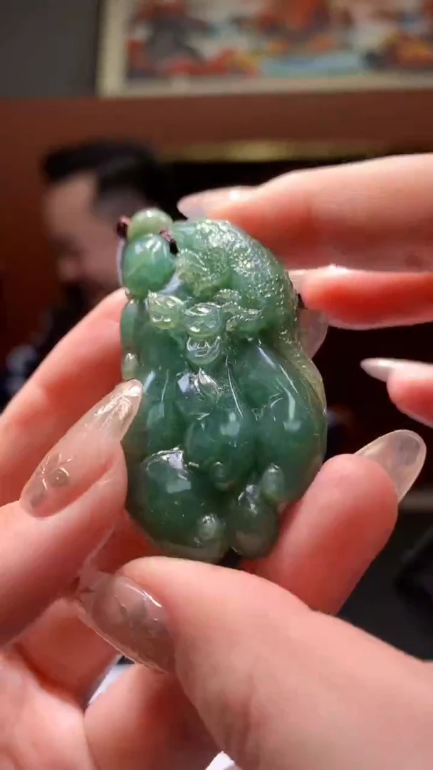 【闪购商品】定制翡翠未镶嵌8037yx-毛货挂件20