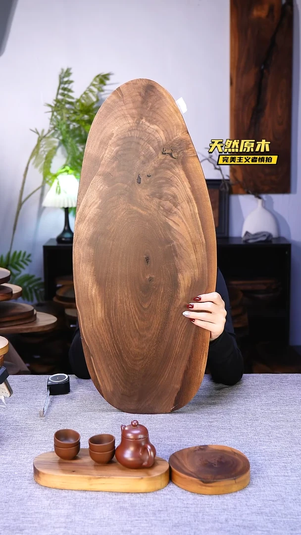 木北美黑胡桃原木.干裂疤结不属于商品质量问题完美主义者慎拍