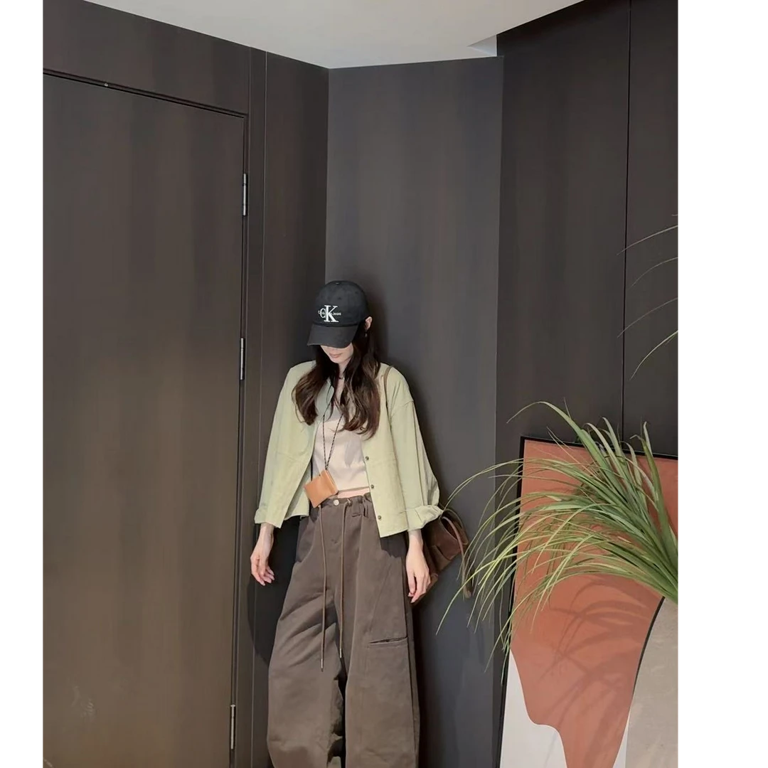 JIUJIU【自由假期】时尚短款气质显瘦韩版百搭衬衫