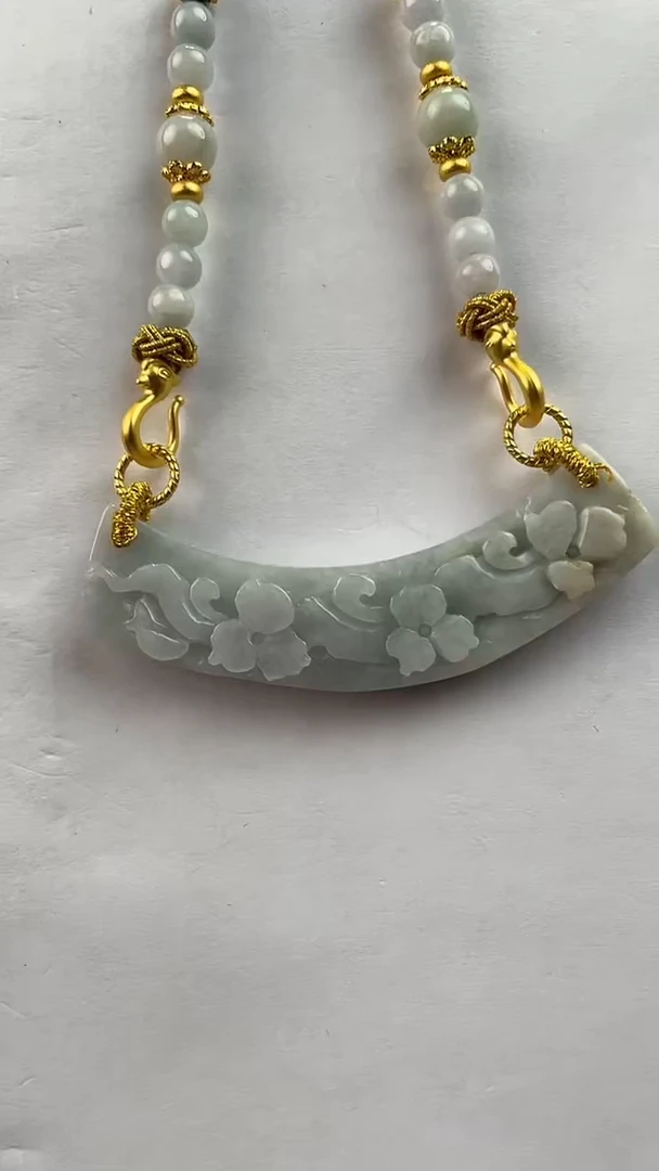 【闪购商品】翡翠颈饰未镶嵌1006赠链,部分宝贝微瑕主播介绍为准