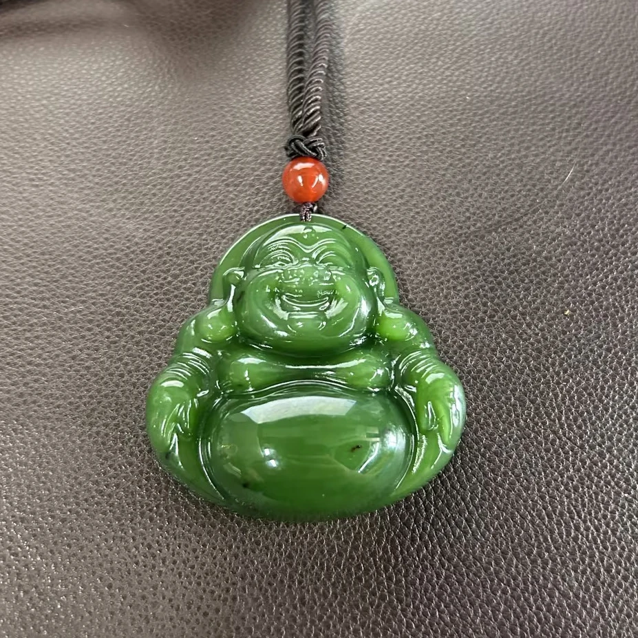 景景严选~碧玉佛公吊坠