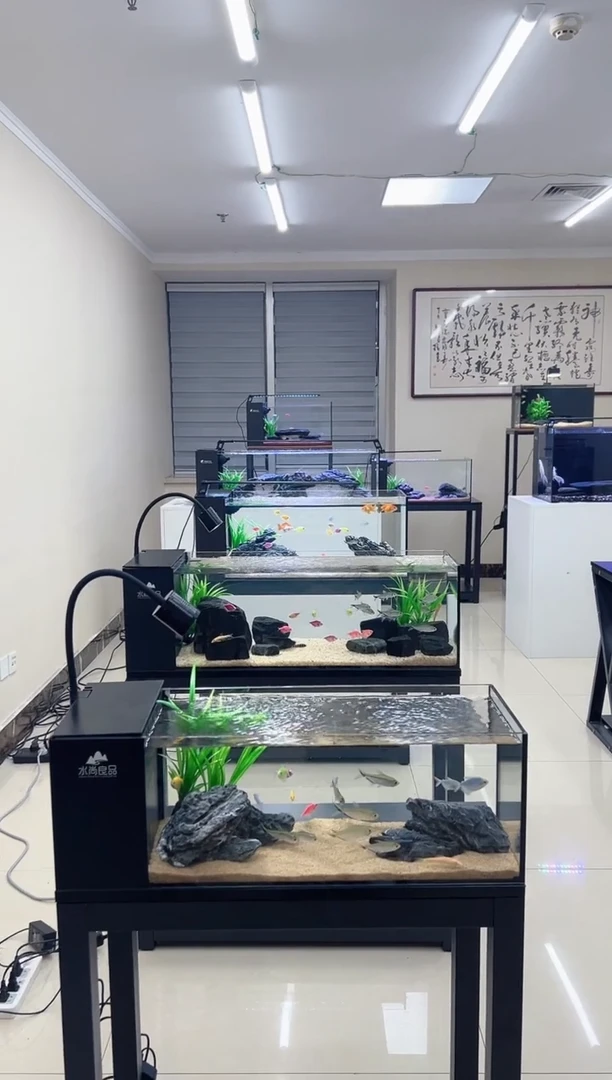 玻璃杨*生70-30-30鱼缸带造景