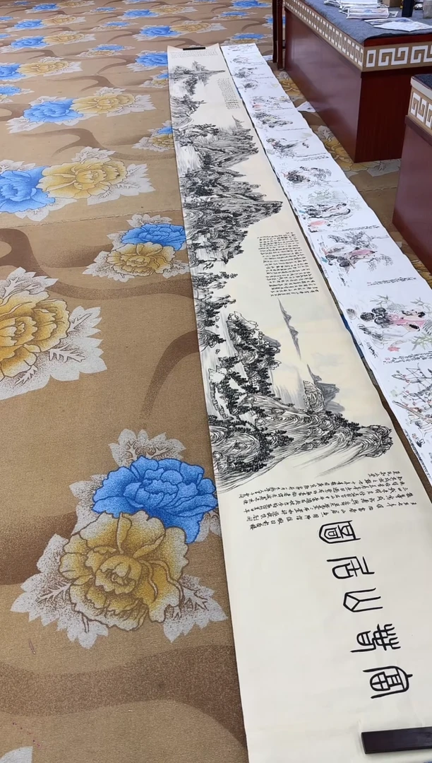 【闪购商品】绘画M 张伦玉-八米二-山水长卷