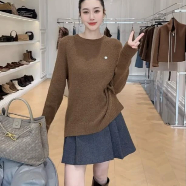 91018极简百搭针织衫毛衣