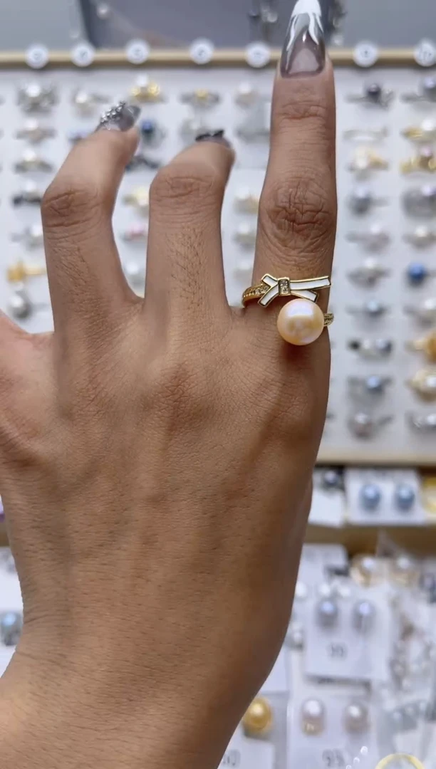 【闪购商品】淡水珍珠戒指合金97