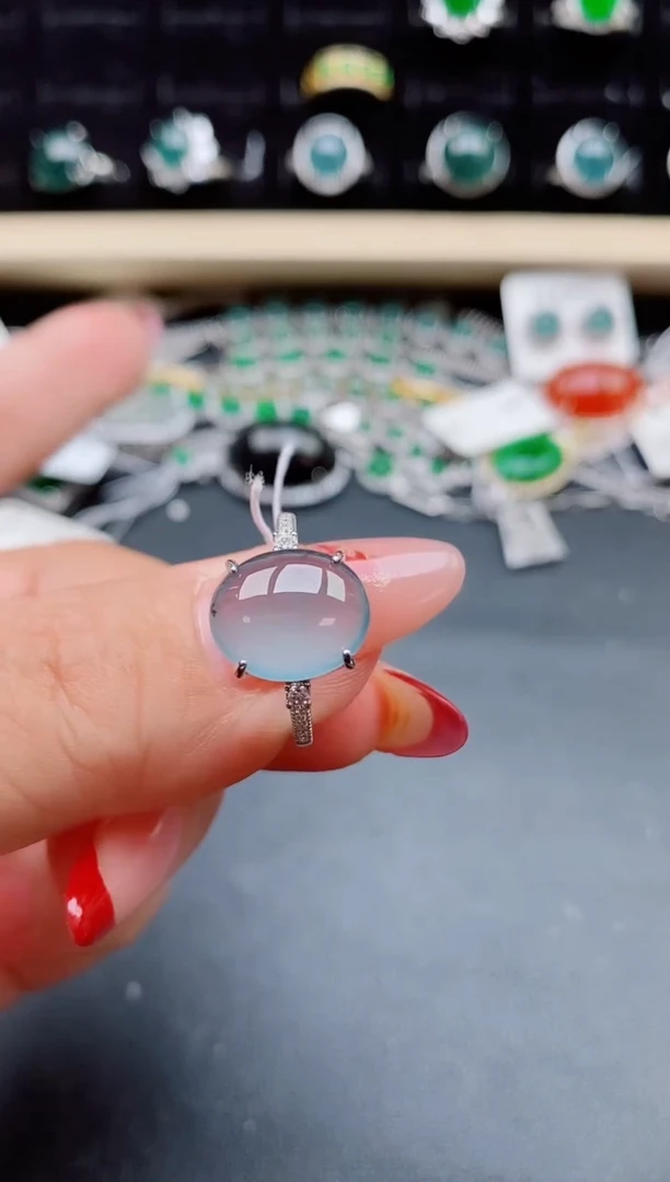 【闪购商品】翡翠戒指银S925镶嵌321321