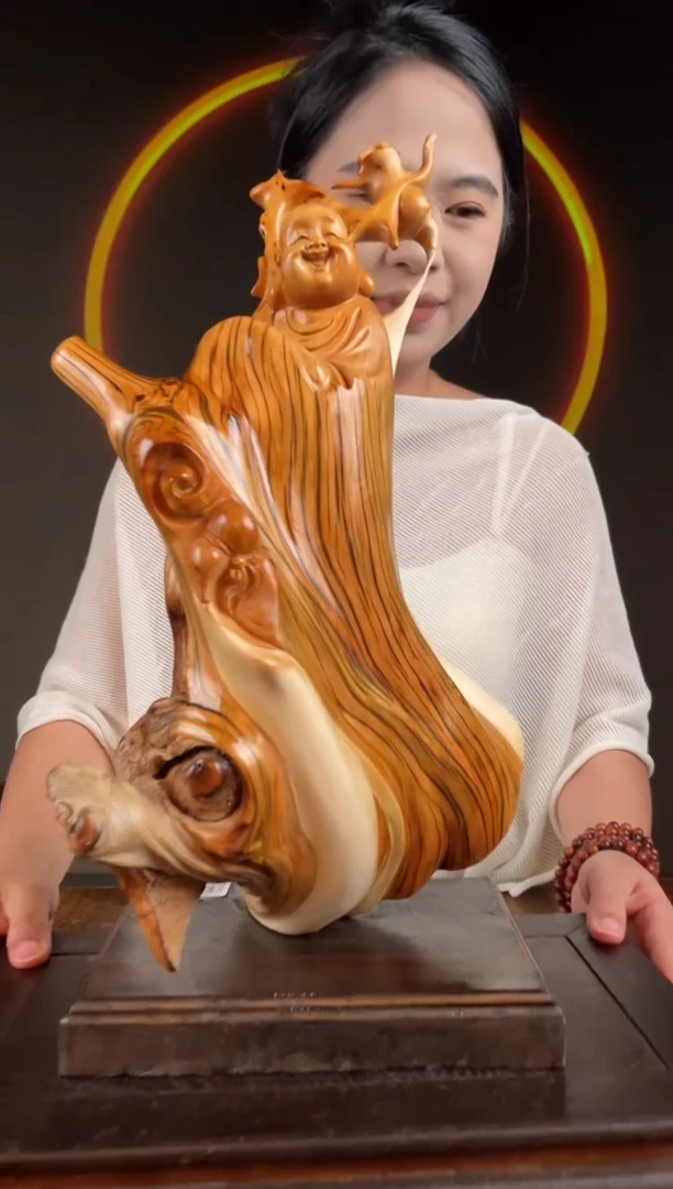 柏木（崖柏）手工摆件,先抢先得! 编号:90