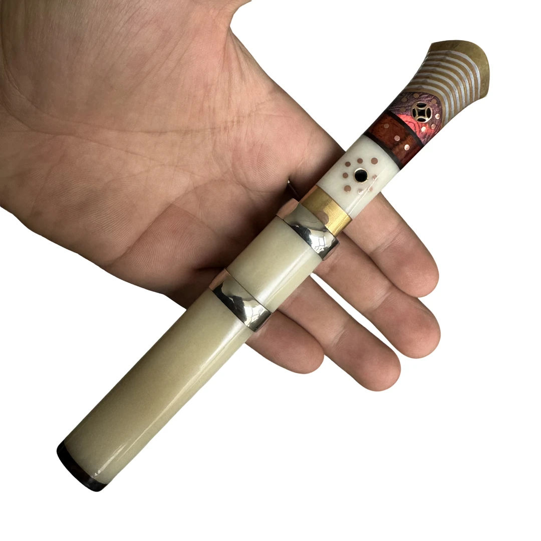 5寸大师款精品牛骨鞘夹钢水果刀