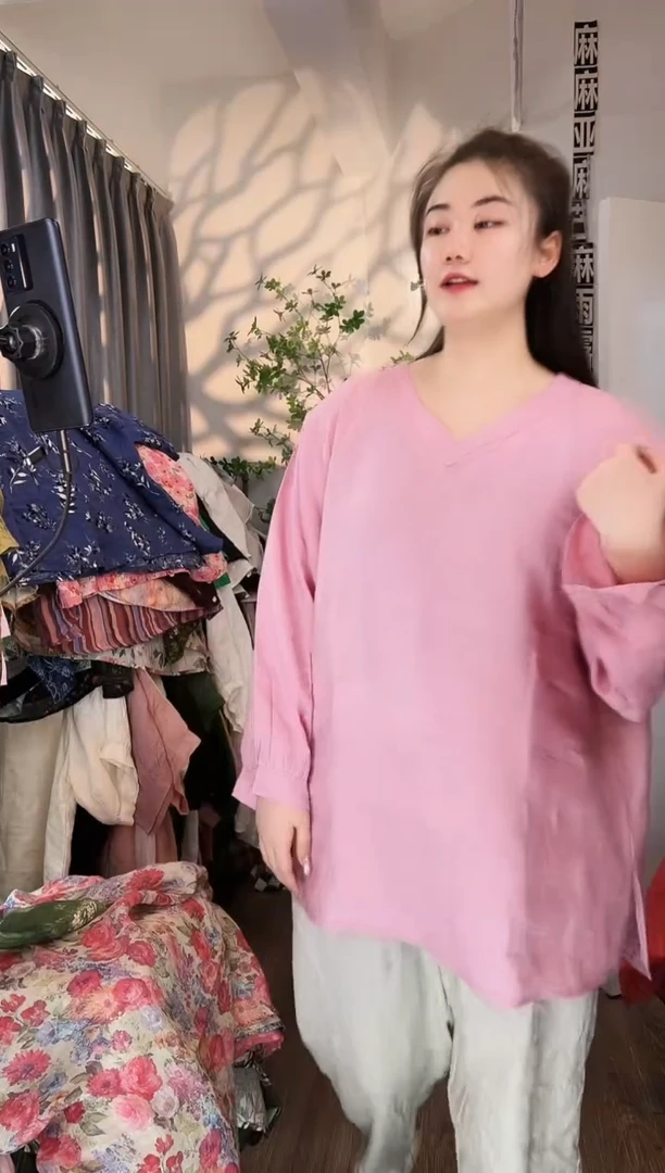 亚麻汉麻苎麻大码女装。