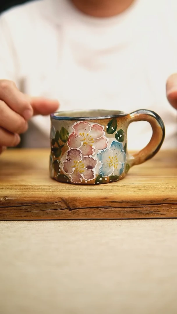 @@陶园瓷舍@@纯手工手绘@高温釉下彩