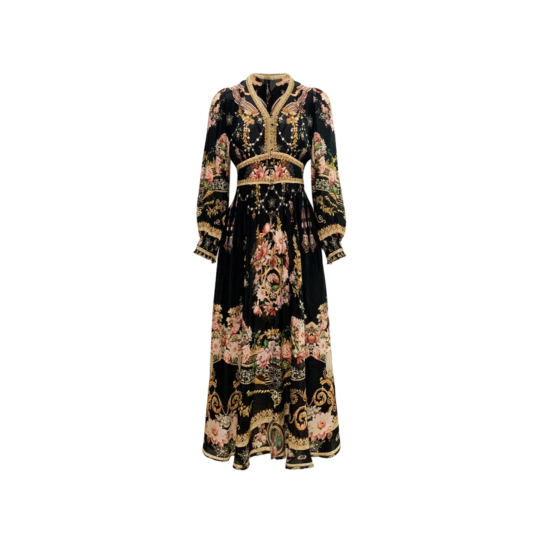 【2025-林姐真丝】重磅100桑蚕丝连衣裙HF25010