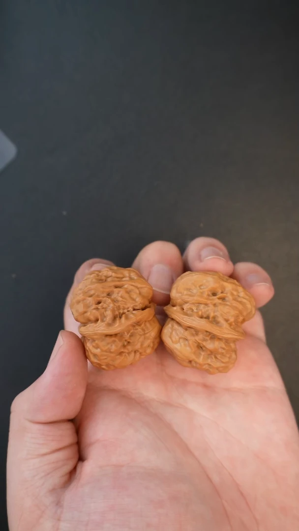 把件文玩核桃H375蛤蟆头36mm