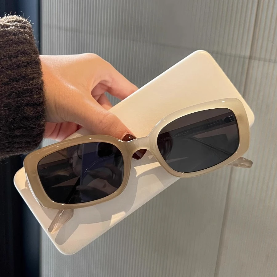 英国【轻奢】CoopKoop米黑偏光茶色眼镜长方形框小脸墨镜太阳镜女生