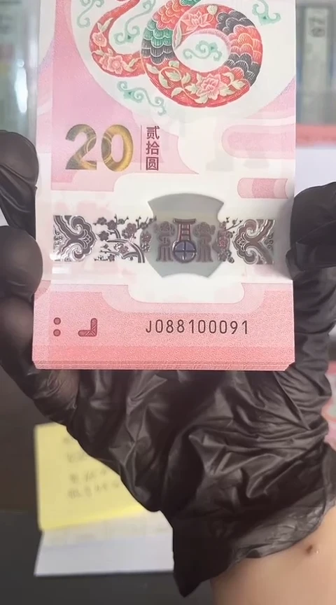 【闪购商品】塑料蛇钞包68分单张号码088100091